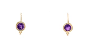 1.40 ct. t.w. Amethyst Drop Earrings in 14kt Yellow Gold