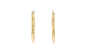 Andiamo 14kt Yellow Gold Large Hoop Earrings