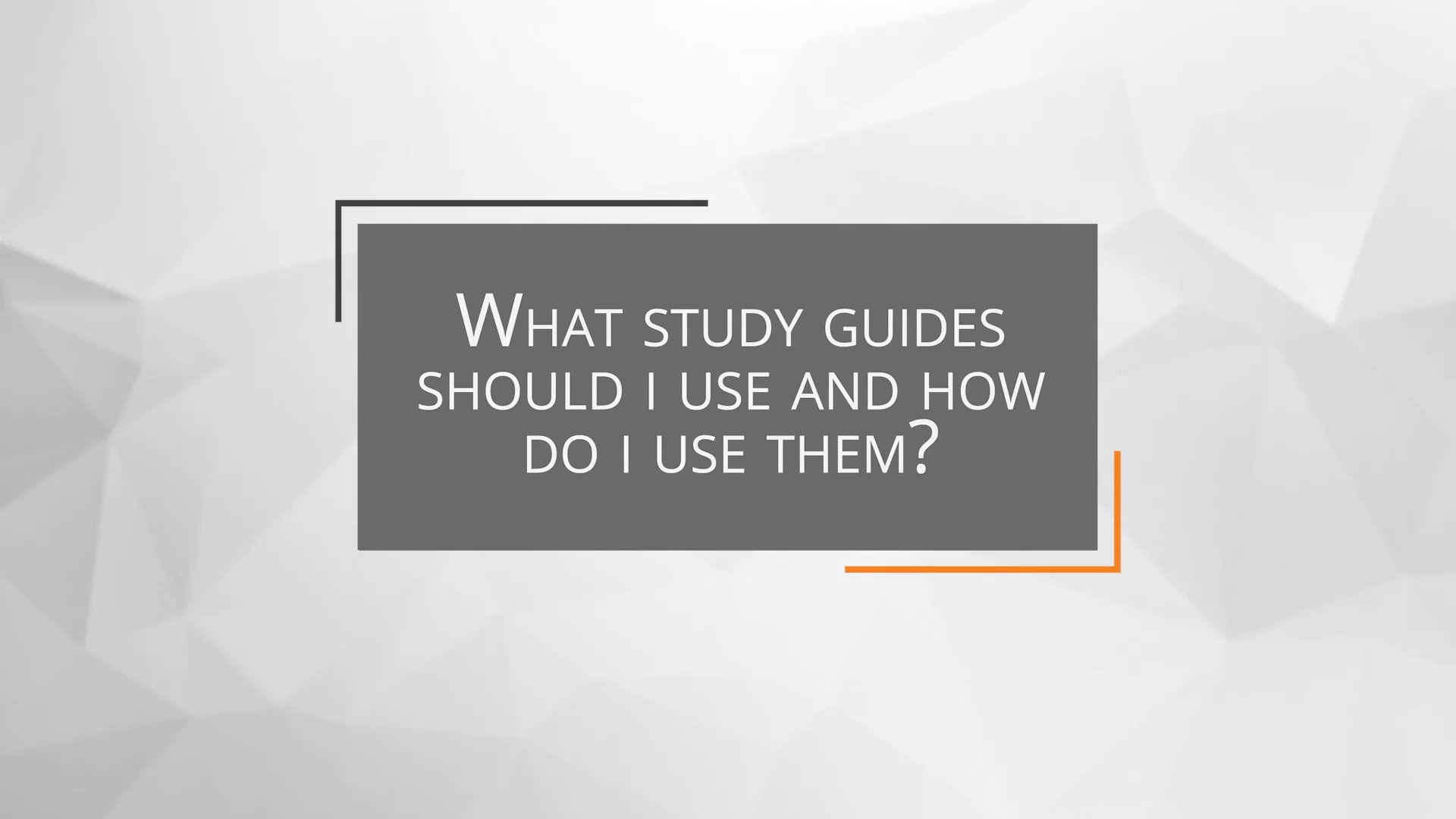 What study guides should i use and how do i use them 1080p mp4 on vimeo