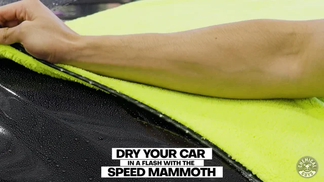 Chemical Guys MIC530 Speed Woolly Mammoth Ultimate Super Plush Car Drying  Towel, for Cars, Trucks, SUVs, Pets, Messes & More, Neon Green (25 X 30)
