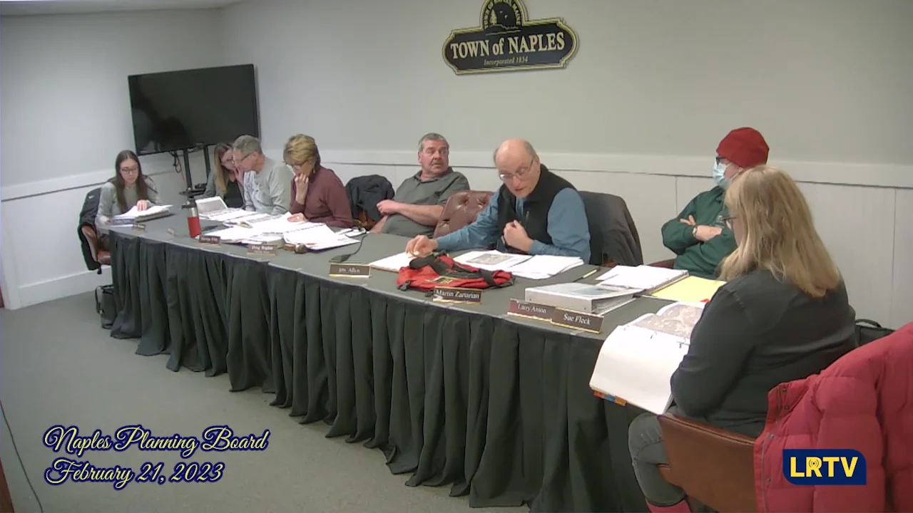 Naples Planning Board 2212023 on Vimeo