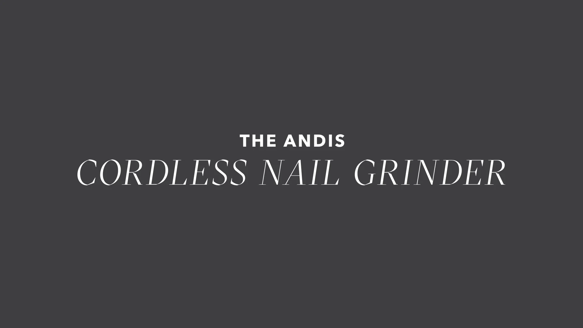 Andis Cord / Cordless Nail Grinder Orange