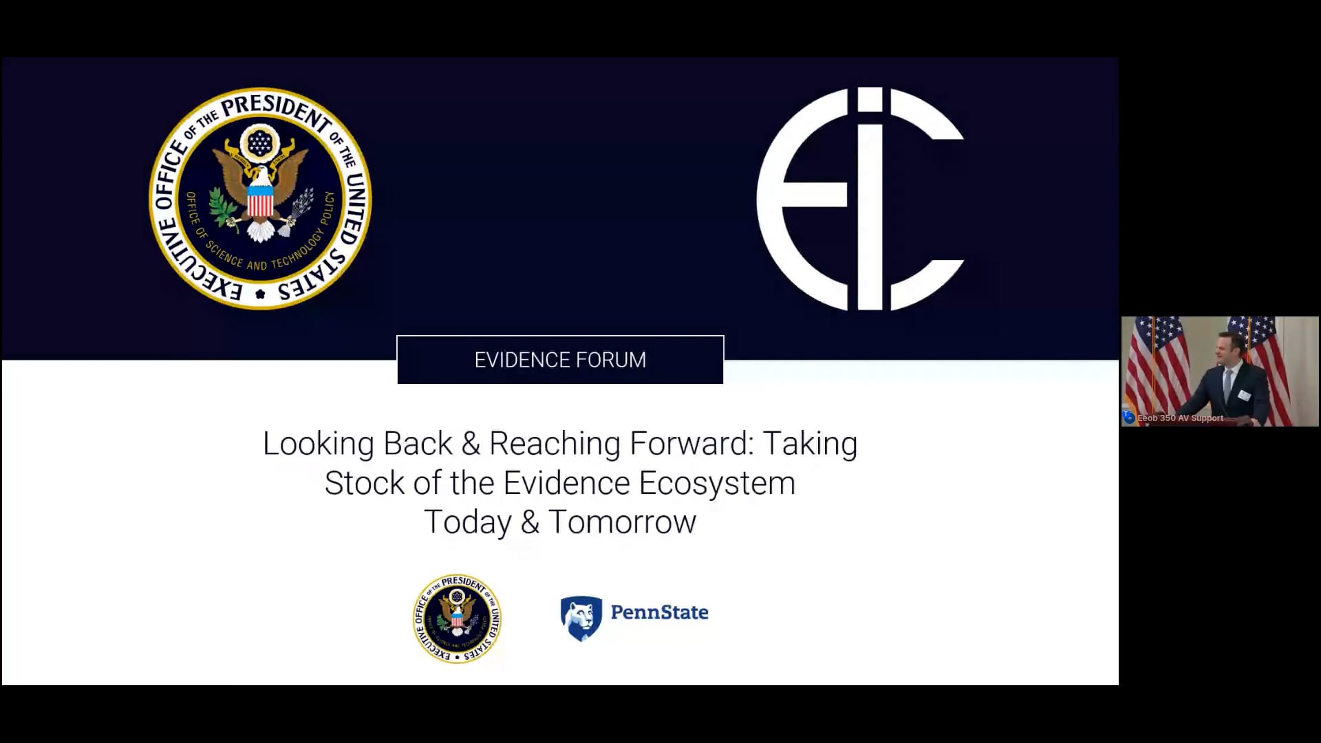 EVIDENCE FORUM - Looking Back & Reaching Forward: Taking Stock of the Evidence Ecosystem Today & Tomorrow