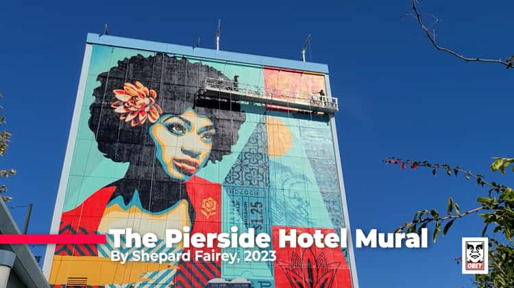 Protecting The Pierside Hotel Mural by Shepard Fairey (Obey Giant) Mural  with MuralShield on Vimeo