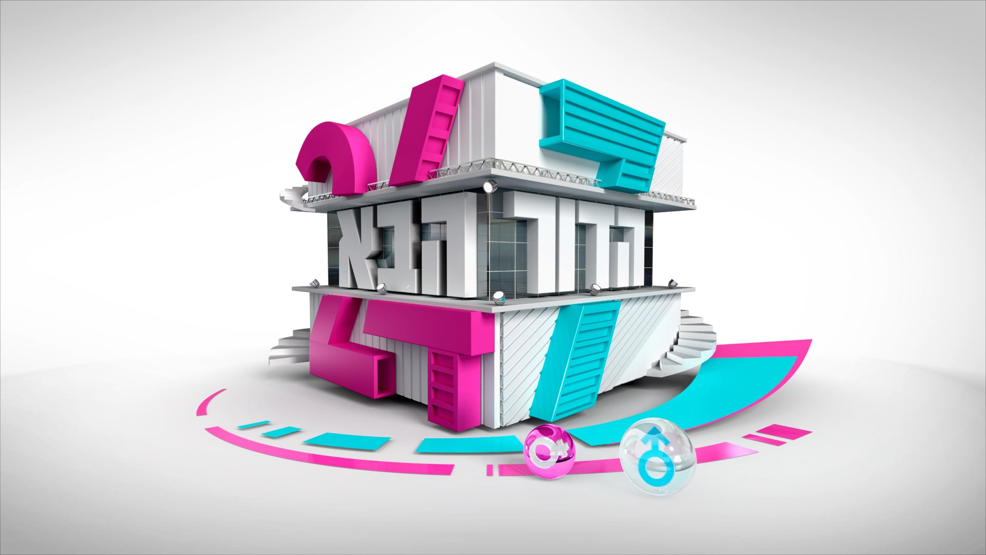 24/7 3D Logo buildup