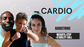 Hamstring Cardio (weights + Step + stability ball)-22223