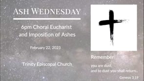 February 22, 2023: Ash Wednesday