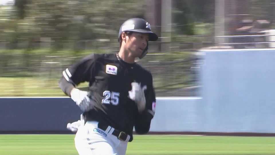 【練習試合】マリーンズ・岡大海にもソロホームランが出てリードを広げる!!  2023年2月23日 北海道日本ハムファイターズ 対 千葉ロッテマリーンズ