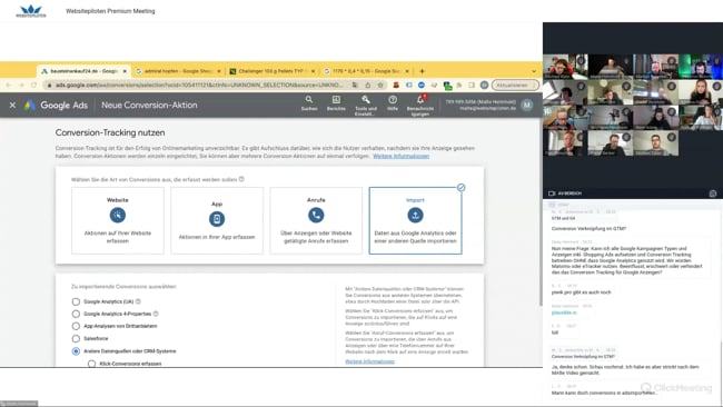 Suchanzeigen vs. Shopping, Google Ads Conversions importieren & Review Tools für Google Shopping mit Malte 23.02.23