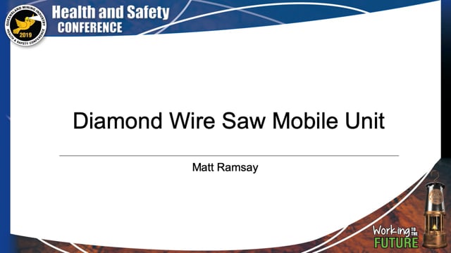 Ramsay - Diamond Wire Saw Mobile Unit