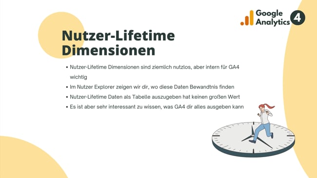 Nutzer Lifetime Dimensionen
