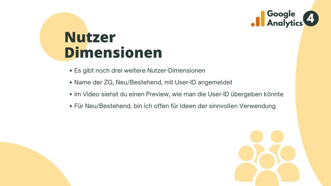 Nutzer Dimensionen