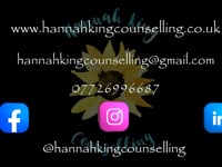 Hannah King Counselling introductory video