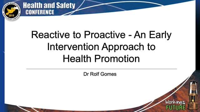 Gomes - Reactive to Proactive - An Early Intervention Approach to Health Promotion