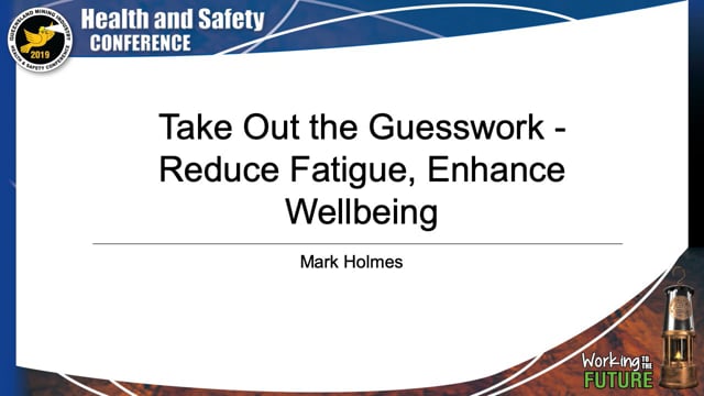 Holmes - Take Out the Guesswork - Reduce Fatigue, Enhance Wellbeing