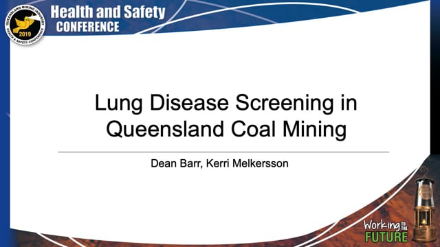 Barr/Melkersson - Lung Disease Screening in Queensland Coal Mining