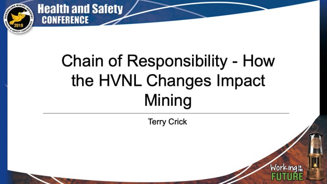Crick - Chain of Responsibility - How the HVNL Changes Impact Mining