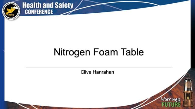Hanrahan - Nitrogen Foam Table