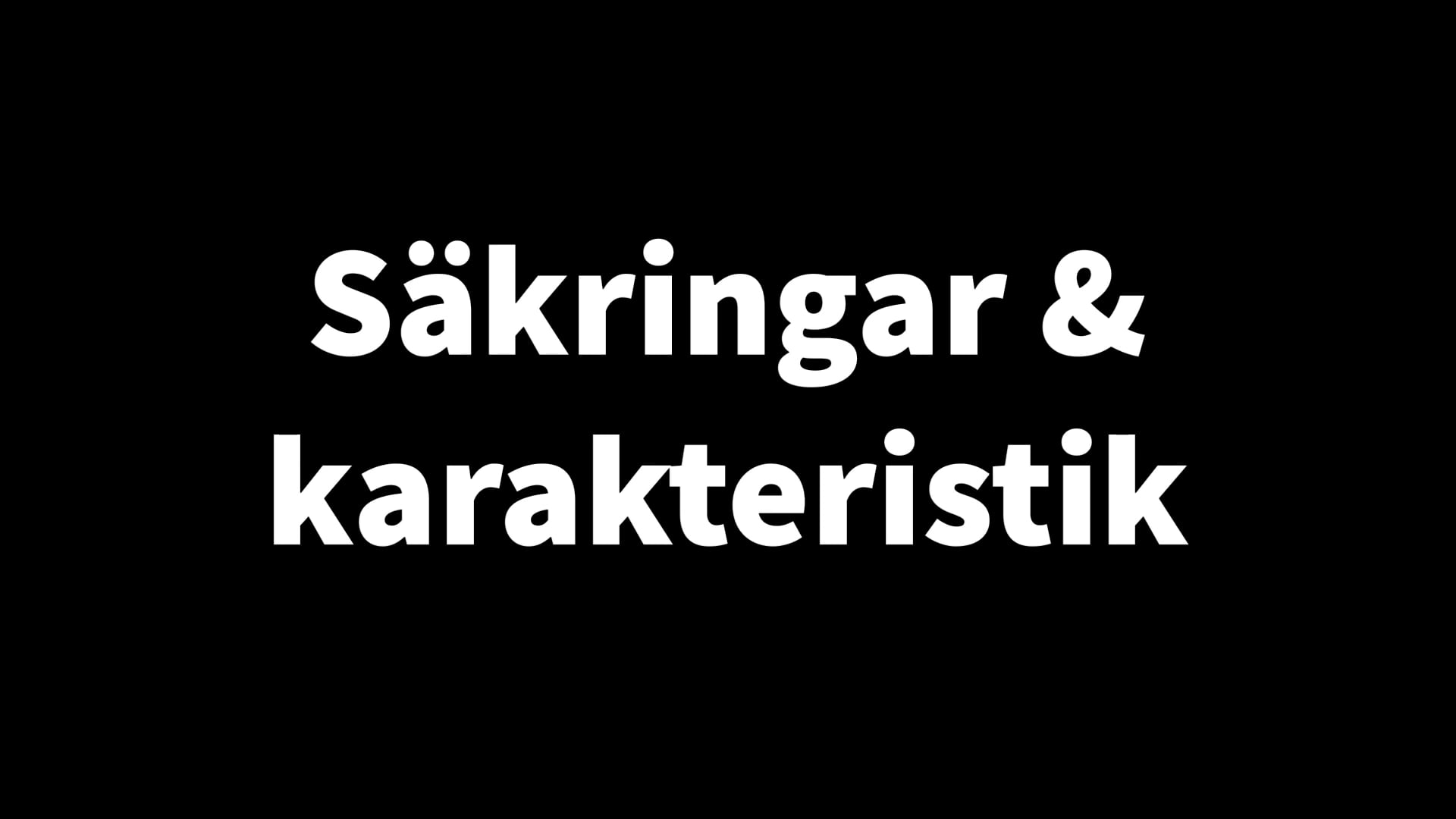 Auktorisation Lågspänning Säkringar Och Karakteristik - Säkringar Och ...