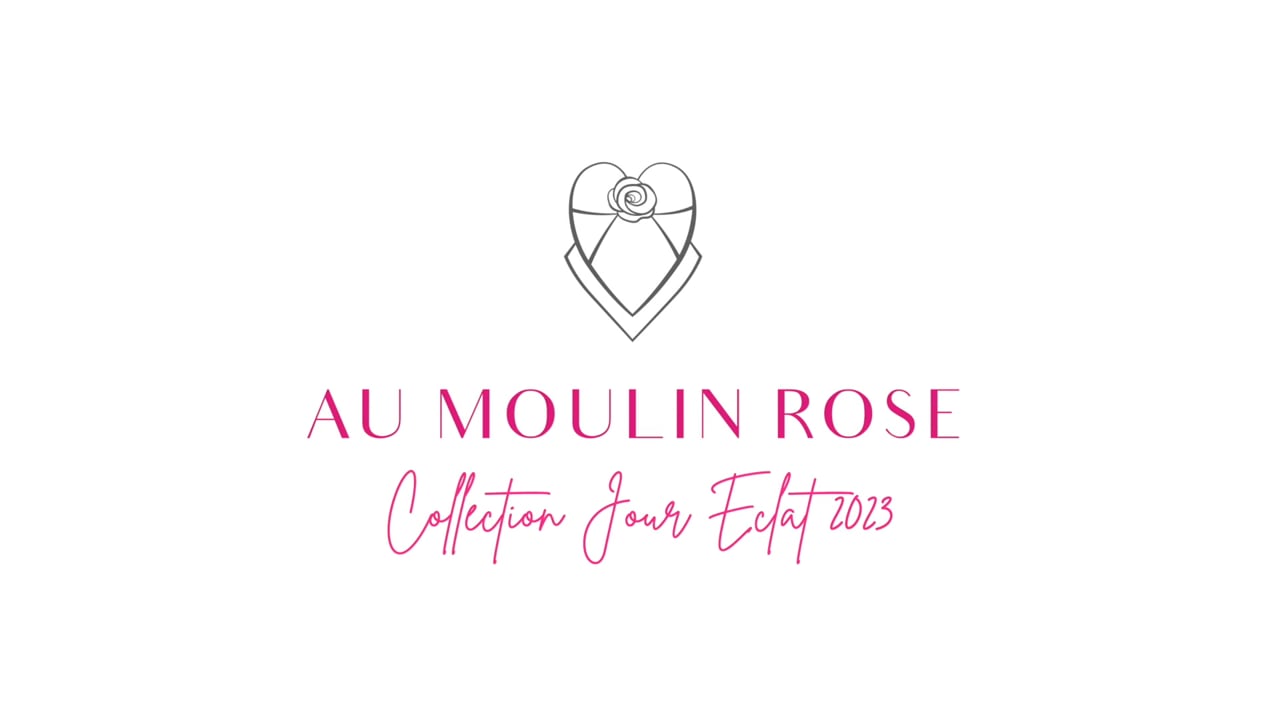 Vidéo de présentation de la nouvelle collection de lingerie 2023 Au Moulin Rose