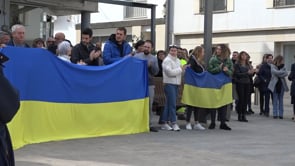 5 minuts de silenci en record de les víctimes d'un any de guerra a Ucraïna