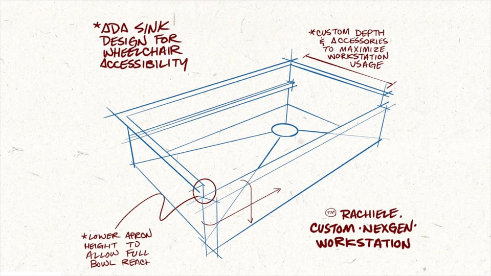 Custom Accessibility Kitchen Sinks