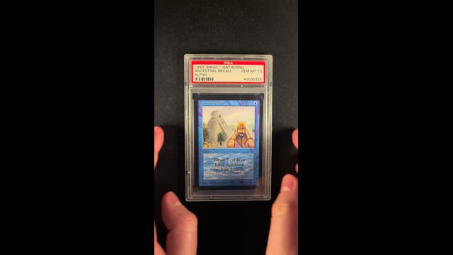 1993 Magic The Gathering MTG Alpha Ancestral Recall PSA 10 GEM MINT on  Fanatics Collect