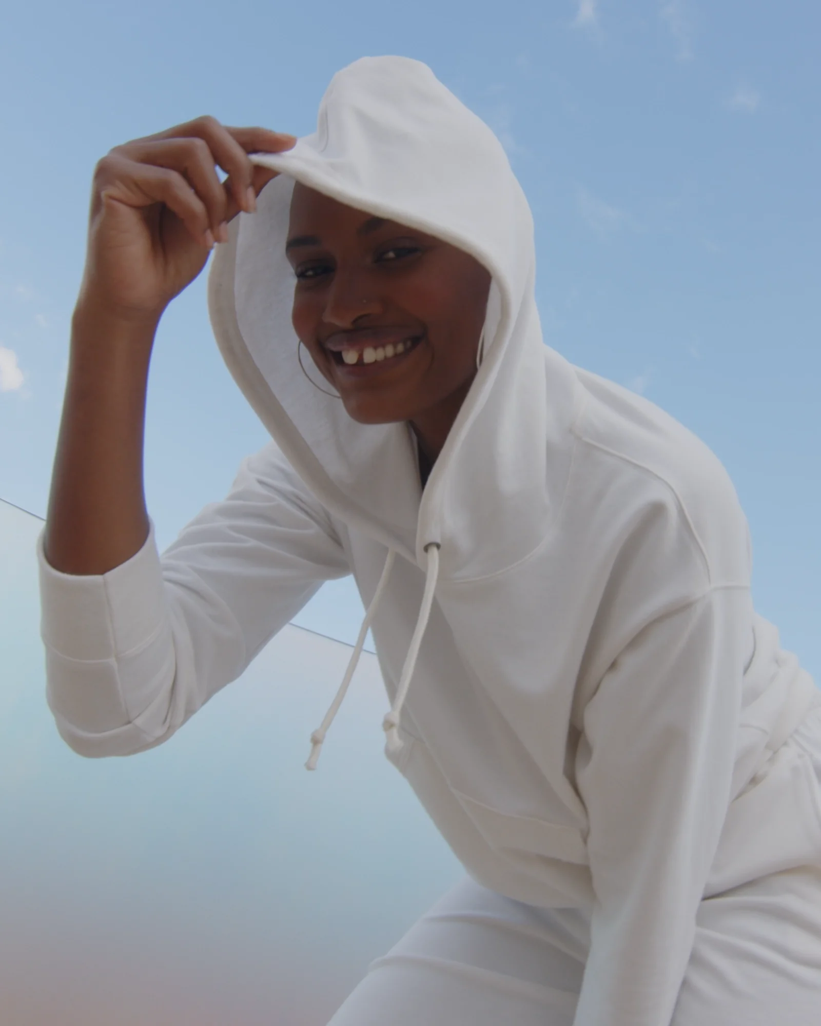 Hanes Originals Women's French Terry Wide Leg Cropped Pants