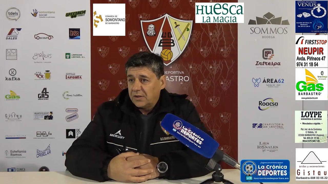 LA PREVIA / AD Almudévar - UD Barbastro / JOSETE (Entrenador Barbastro) Jornada 23 / 3ª División