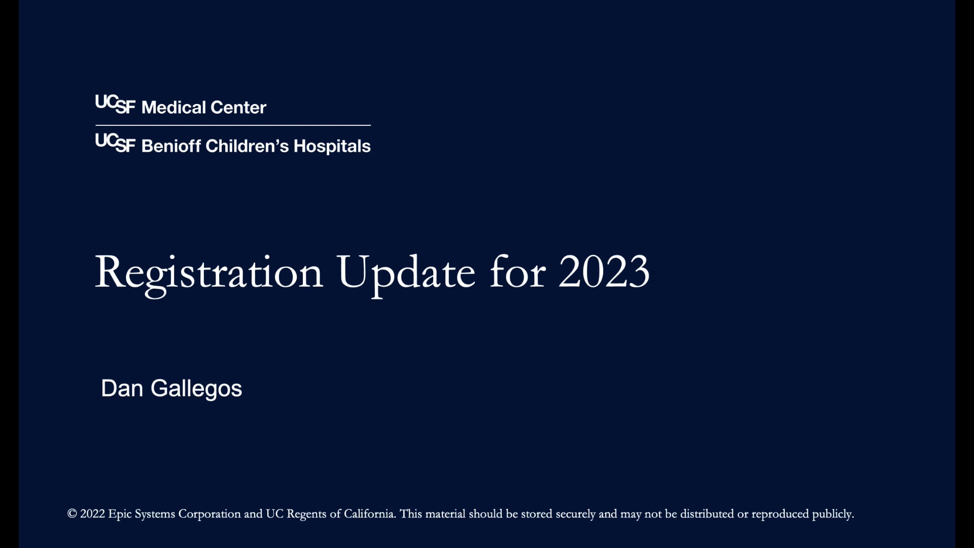 Registration Updates 2023 On Vimeo