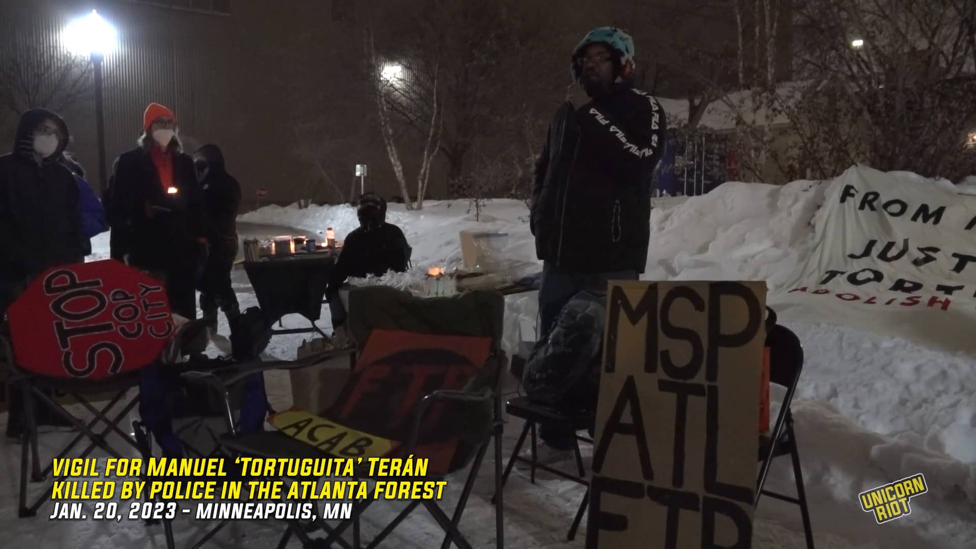 Memories shared during minneapolis vigil for manuel tortuguita ter n