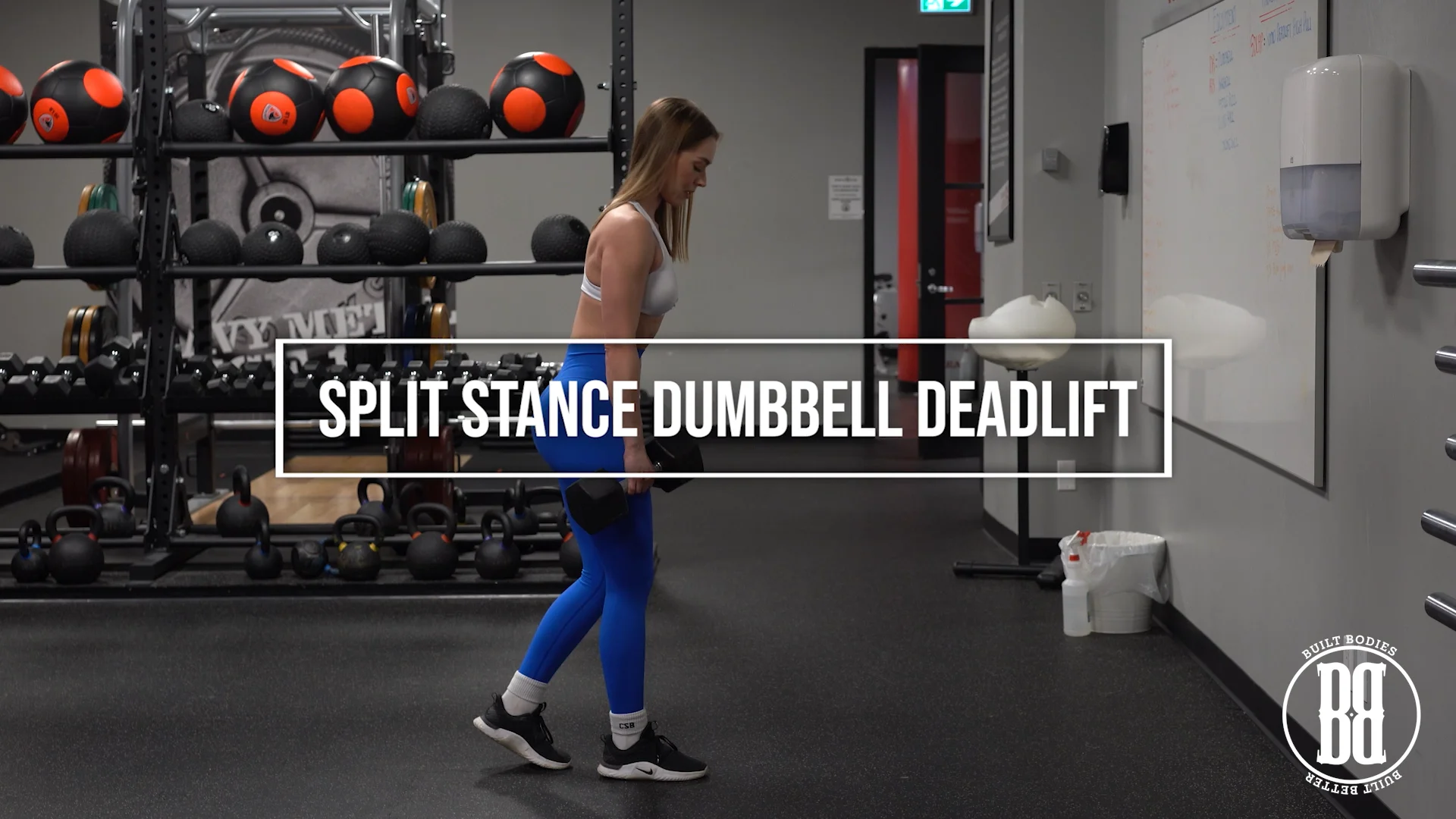 Split Stance Dumbbell Deadlift on Vimeo