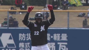 【プレシーズンマッチ】加入後初長打!! マリーンズ・ポランコ ライトオーバーの2ベースヒット!!  2023年2月25日 埼玉西武ライオンズ 対 千葉ロッテマリーンズ