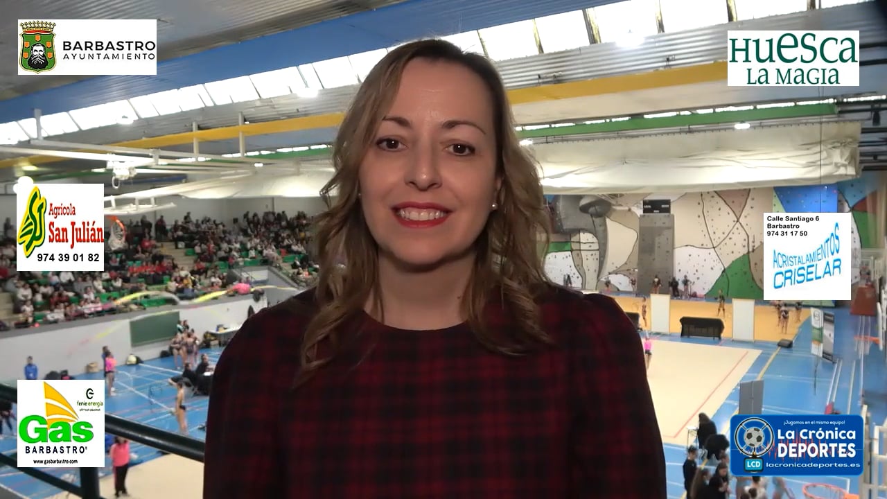 PILAR ABAD (Concejal de Deportes Ayuntamiento de Barbastro) I Fase del Torneo de Promoción de Aragón de Gimnasia Rítmica / "Barbastro 25 y 26.Febrero.2023"