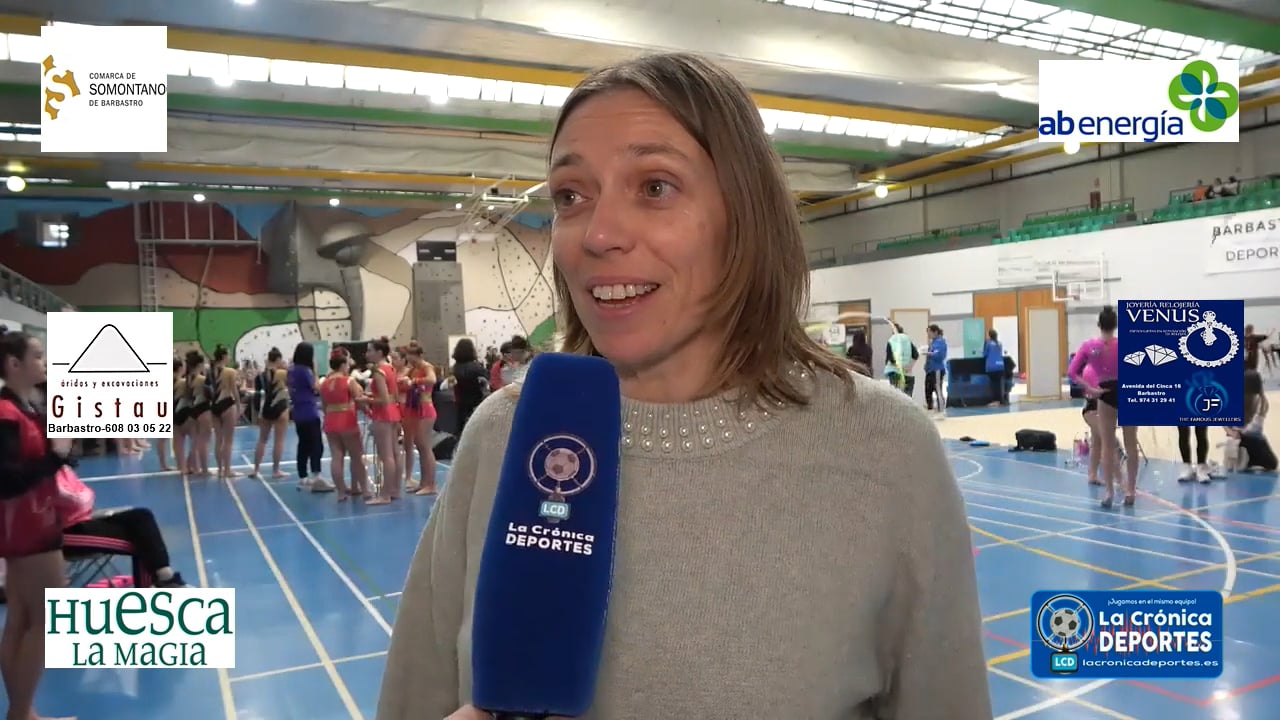 MÁFER LARDIÉS (Presidenta Federación Aragonesa de Gimnasia) I Fase del Torneo de Promoción de Aragón de Gimnasia Rítmica / "Barbastro 25 y 26.Febrero.2023"
