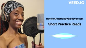 African American Voice Actors | Hayley Armstrong Voiceover Practice Reel
