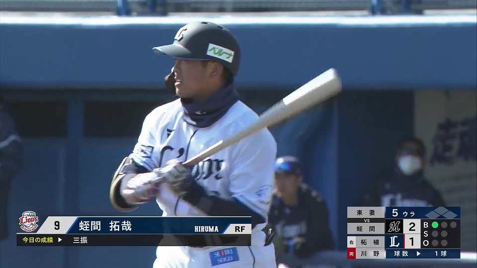 【選球眼ガチ】蛭間拓哉『2四球＋対外試合初ヒット＝3出塁』