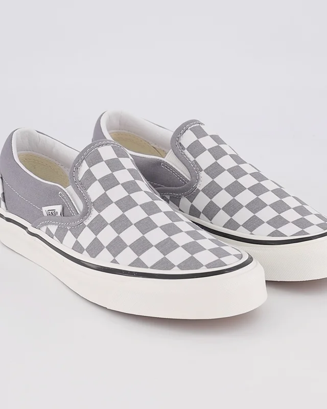 Gray womens slip on on sale vans