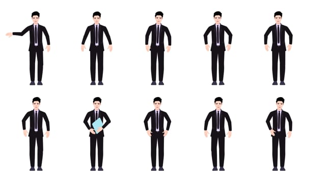 Smart Business Man Animation Packages
