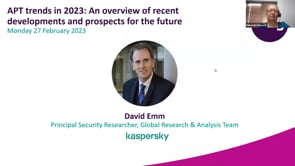 Monday 27 February 2023 - APT trends in 2023: An overview of recent developments and prospects for the future