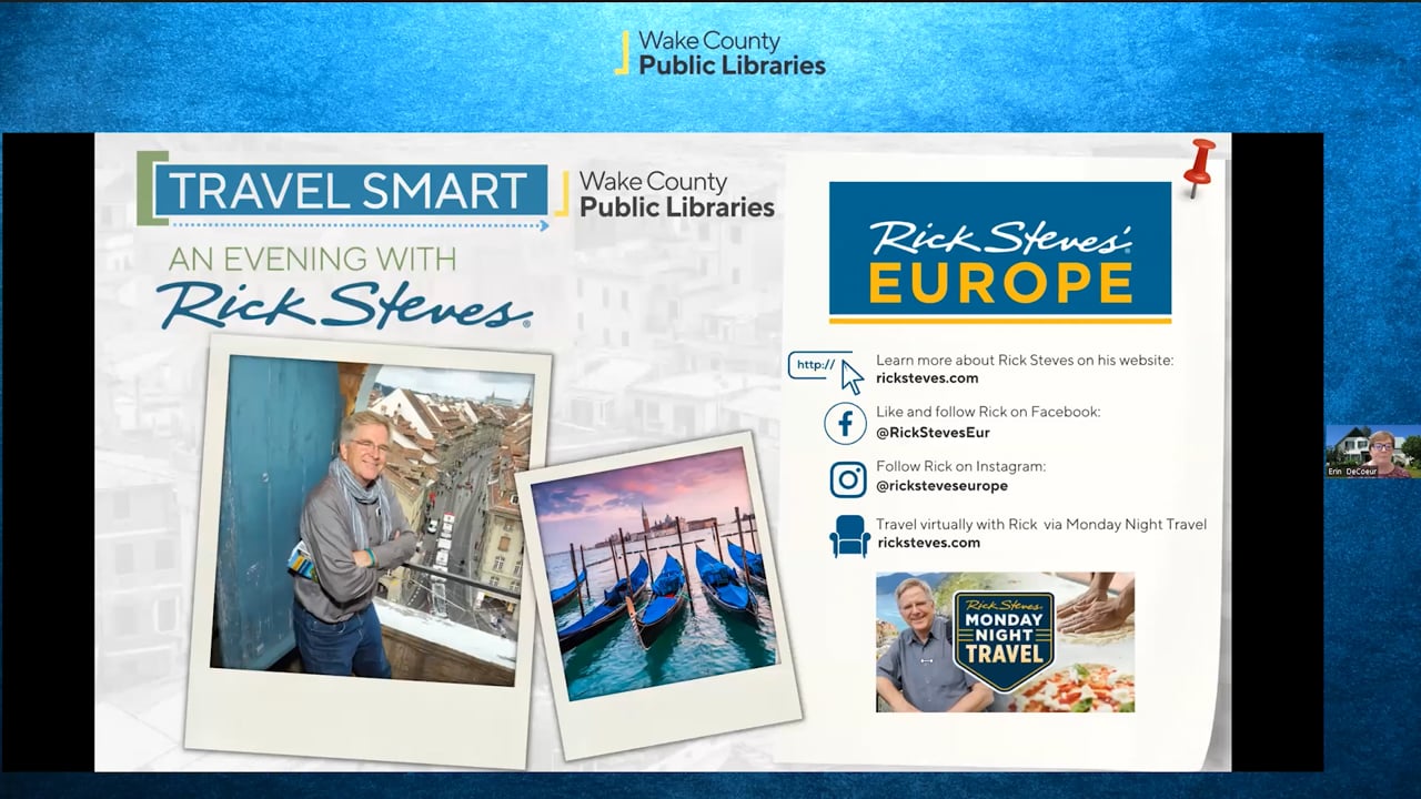An Evening with Rick Steves - Wake County Public Libraries