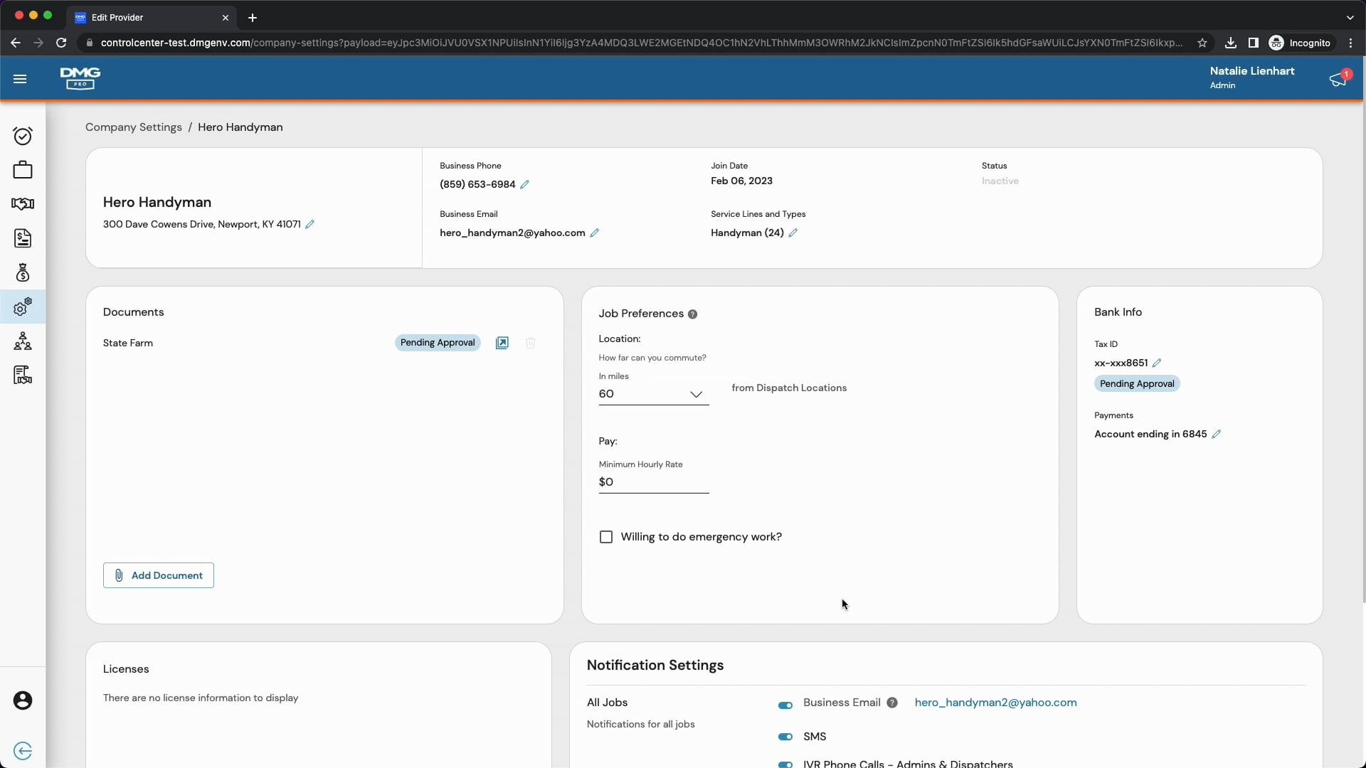 How to Add Your Phone Number in Control Center for DMG Pro on Vimeo
