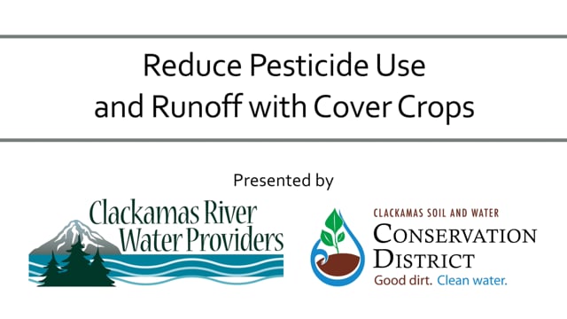 Reduce Pesticide Use and Runoff with Cover Crops