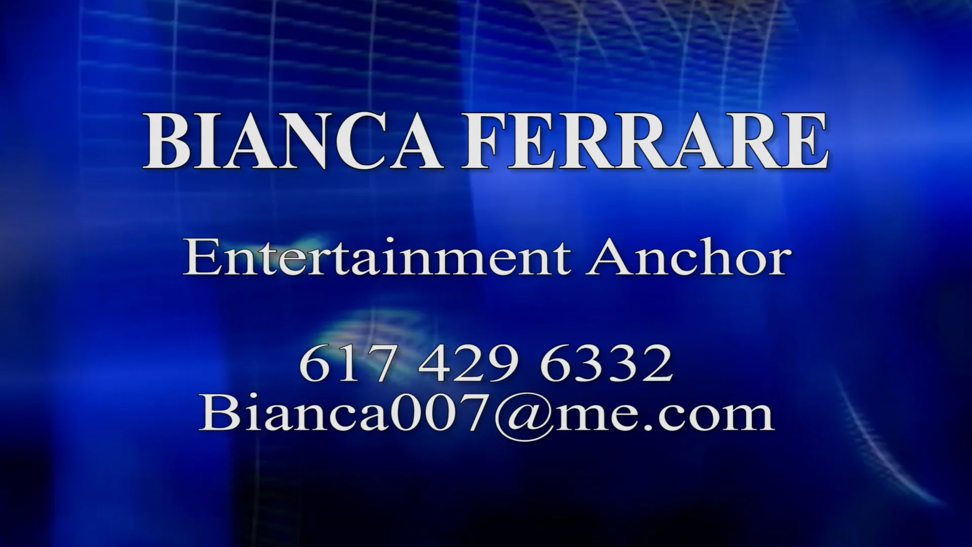 Entertainment Anchor on Vimeo