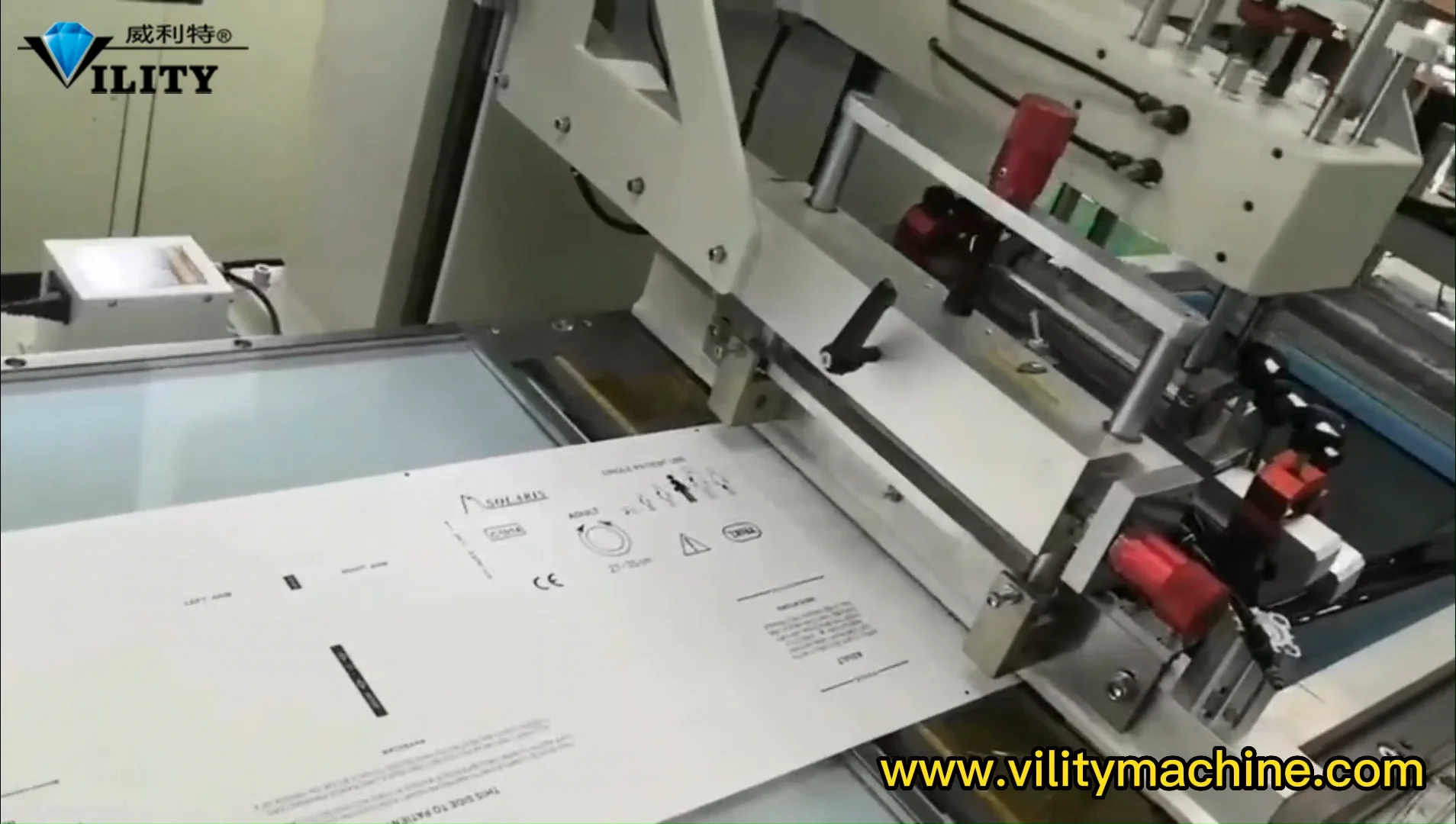 best manufacturer: Vility CCD Vision Label Screen Printing machine on Vimeo