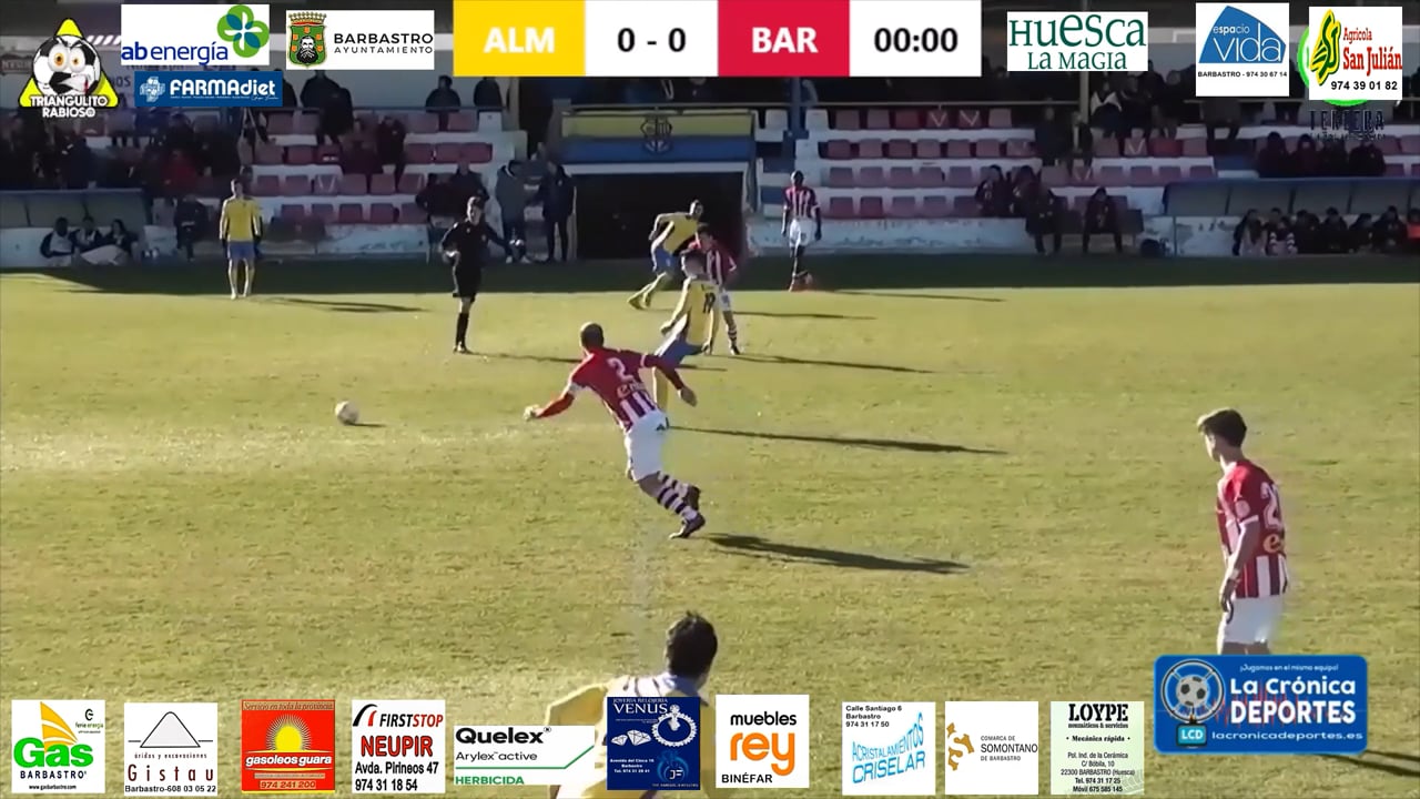 (RESUMEN y GOL) AD Almudévar 1-0 UD Barbastro / Jornada 23 / 3ª División