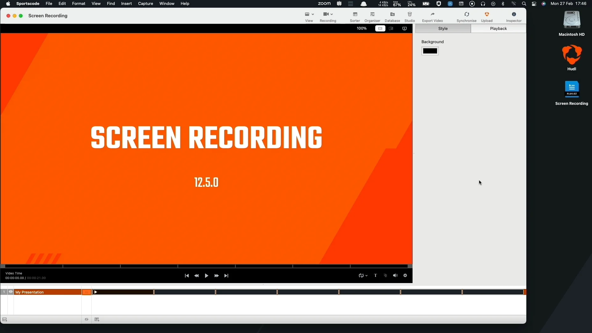 Hudl Sportscode Screen Recording Public Release on Vimeo