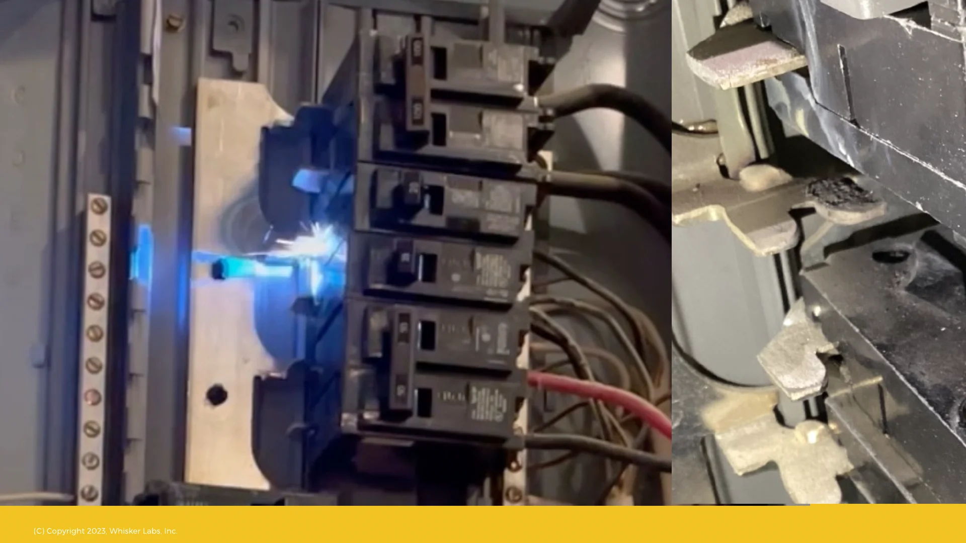 Arcing Detected by Ting Inside Electrical Panels Circuit Breakers