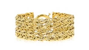 14kt Yellow Gold Infinity-Link Bracelet