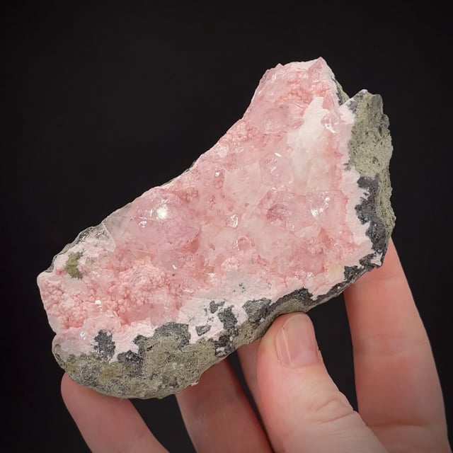 Rhodochrosite in Quartz